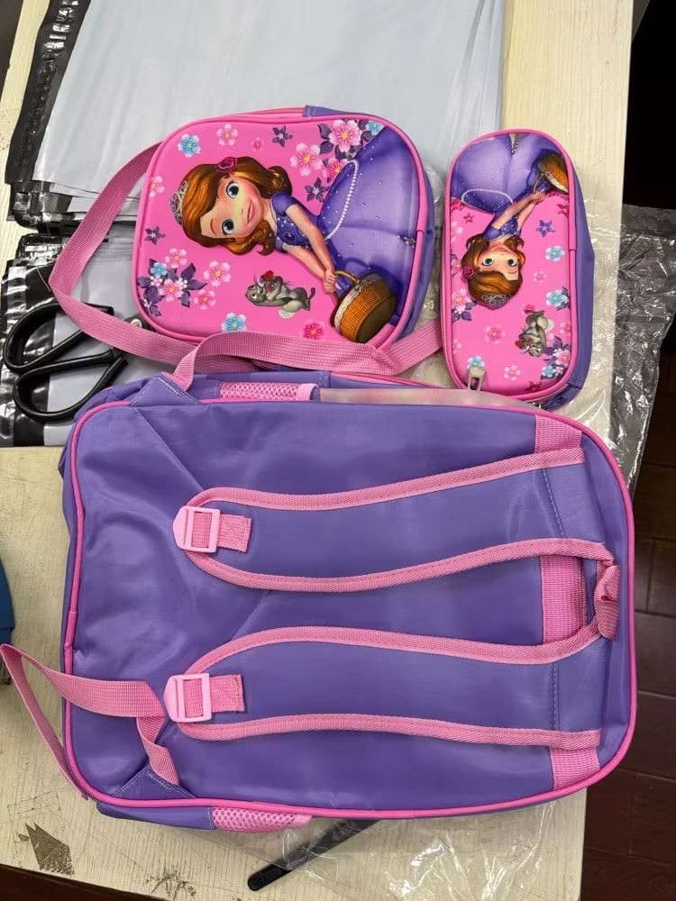 Cartoon -Sofia- The First School Bag Backpack For Kids