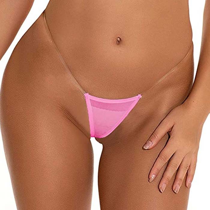 5 Pack Lot Sexy Womens See Through Sheer Panties Thongs G string Underwear Brief