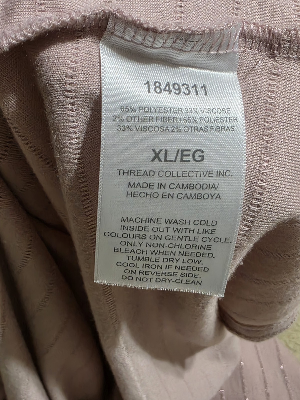 Ellen Tracy Women’s Pink Striped Metallic Short Sleeve T-Shirt Size XL