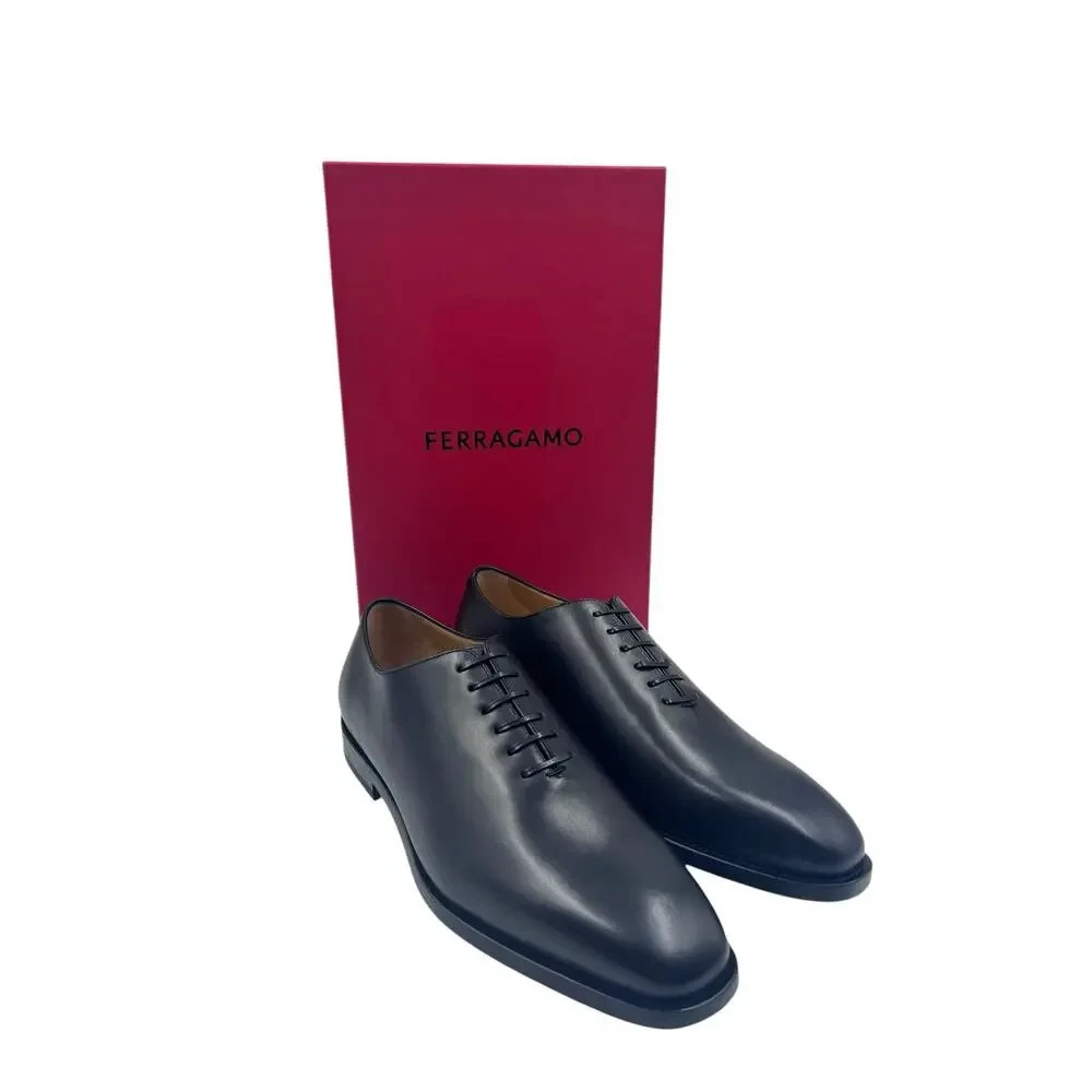 Salvatore Ferragamo Womens New In Box Geofrey Black Leather Loafers many sizes