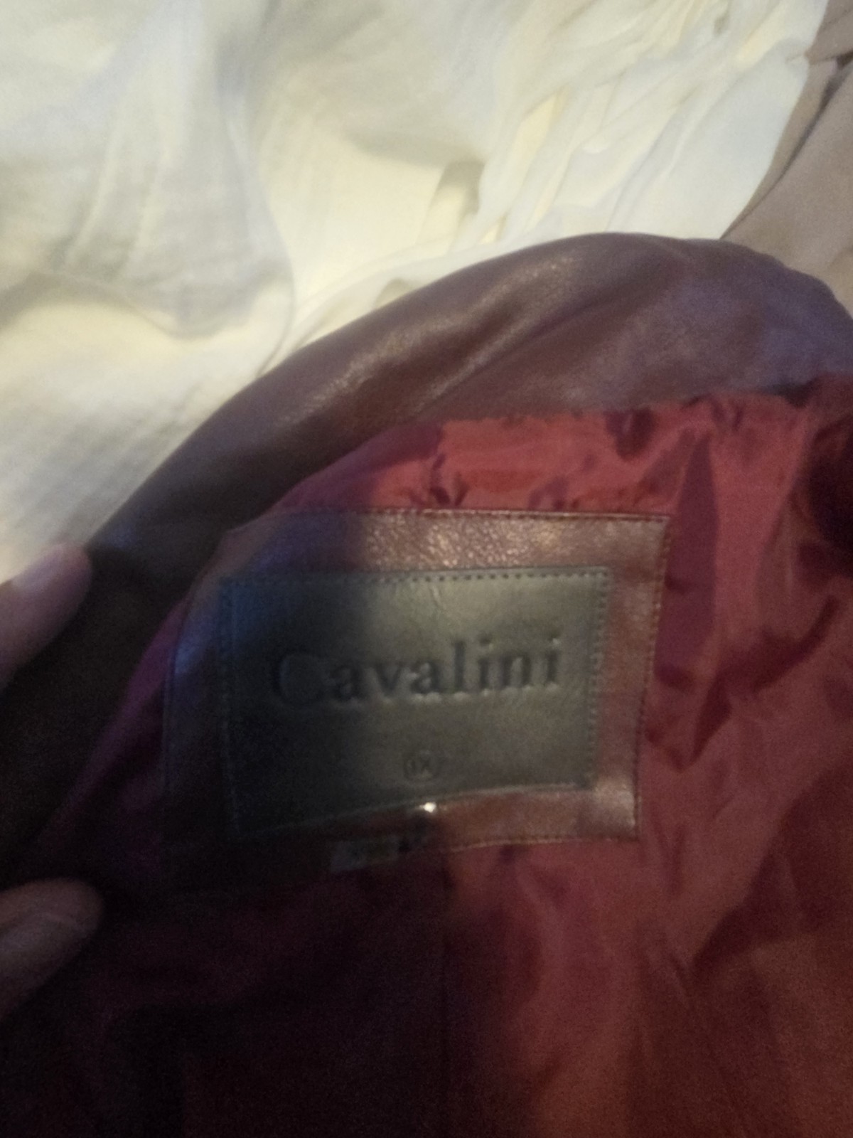 Cavalini Women’s Wine Zip Front Collared Mid-Length Jacket Plus Size 1X