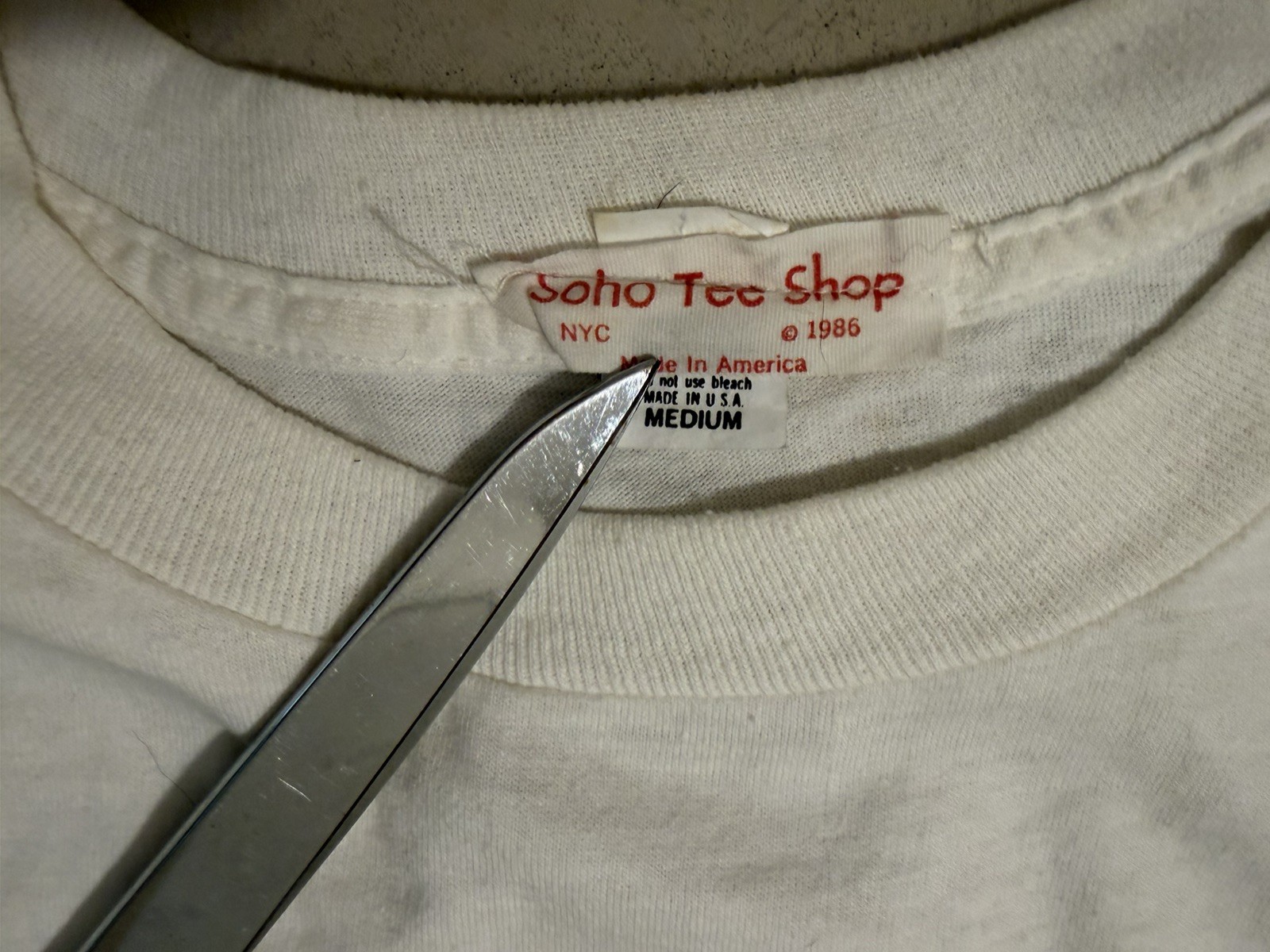 Vintage 1986 See Spot Run T Shirt Medium Soho Tee Shop NYC USA Single Stitch