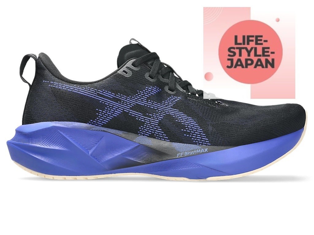ASICS NOVABLAST 5 WIDE 1011B975 004 Black Cobalt Burst Men Running Shoes