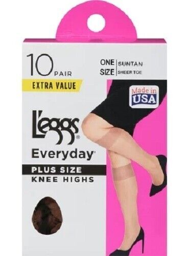 3-12 Pairs L’eggs® Women’s Trouser socks size 5-9 “MADE IN USA”
