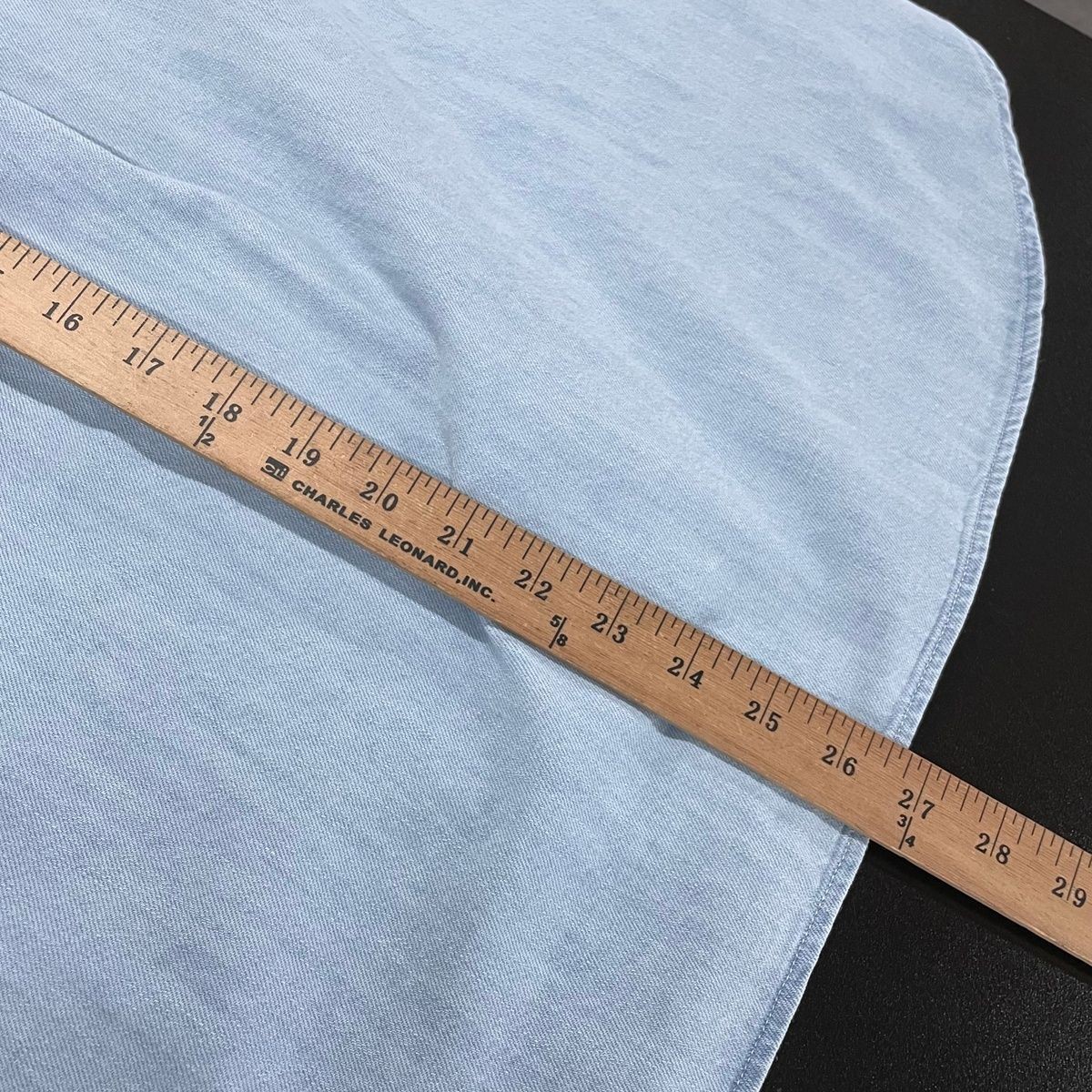 SEZANE Max Long Sleeve Shirt Women’s Size 2 Very Light Denim