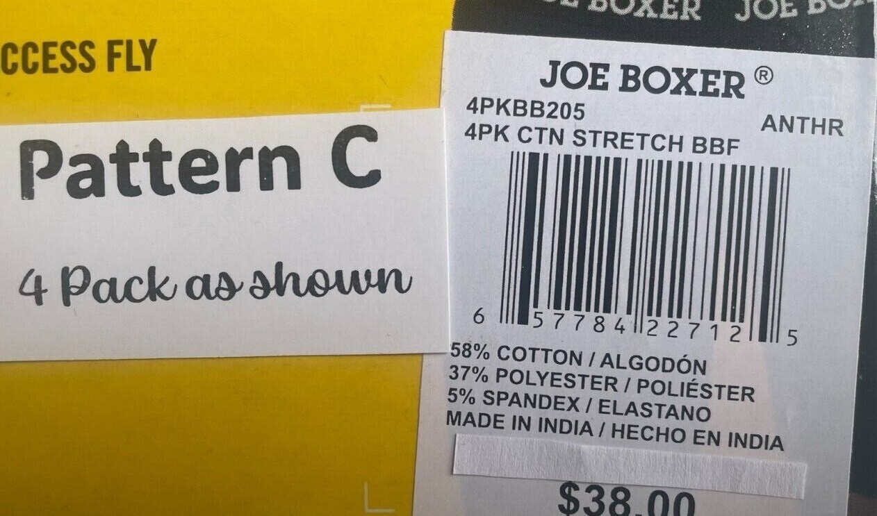 4 Pack Joe Boxer Size M 32-34 Boxer Briefs Cotton Stretch Many Patterns $38