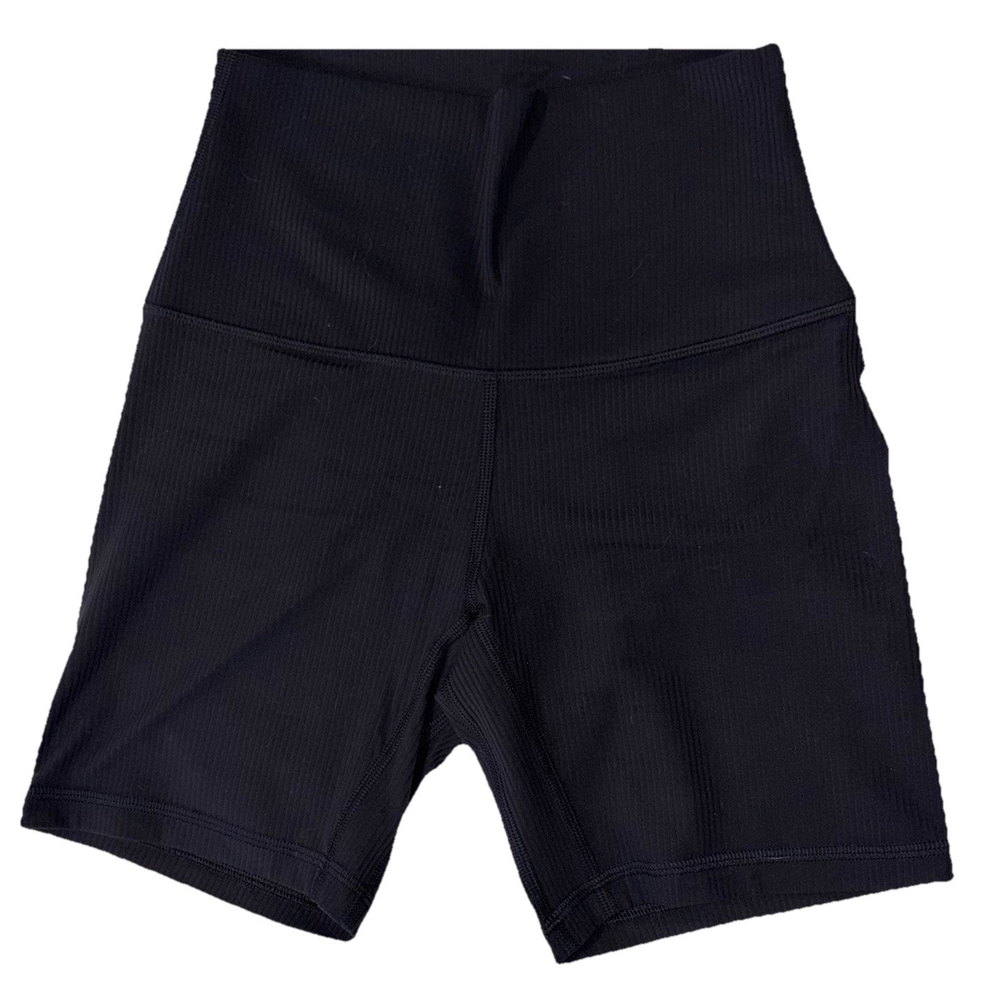 NWT🌟LULULEMON🌟SIZE 4🌟ALIGN RIBBED HIGH RISE 6” SHORT🌟AUTHENTIC🌟BLACK $74
