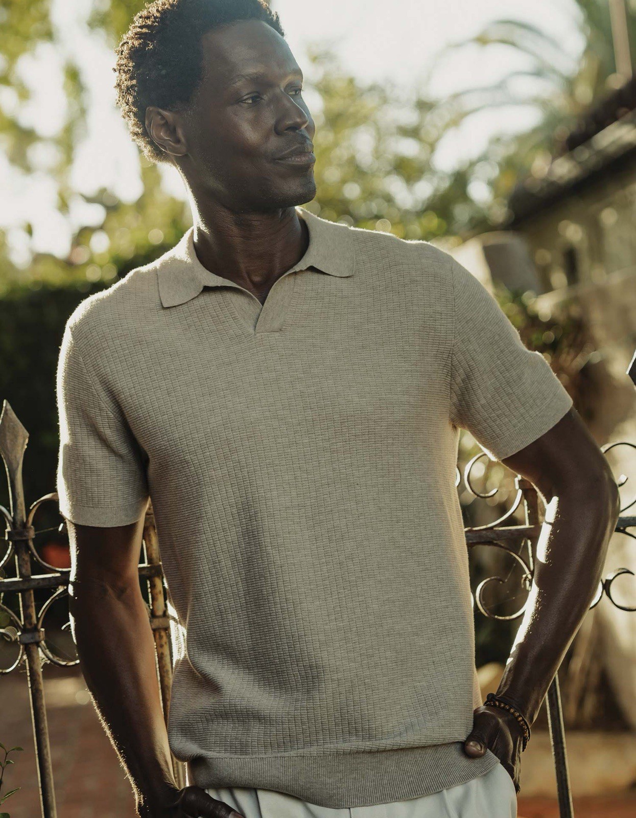 Normal Brand Breezeknit Polo Flax (Tan) Men’s Size Large