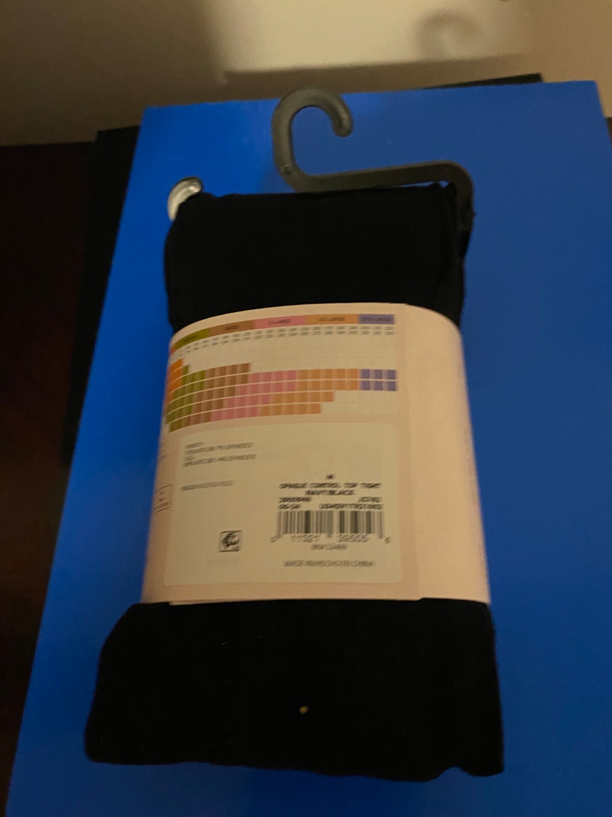 NEW WOMEN’S SIZE MEDIUM JOYSPUN 2 PACK NAVY/BLACK OPAQUE TIGHTS 60 DENIER