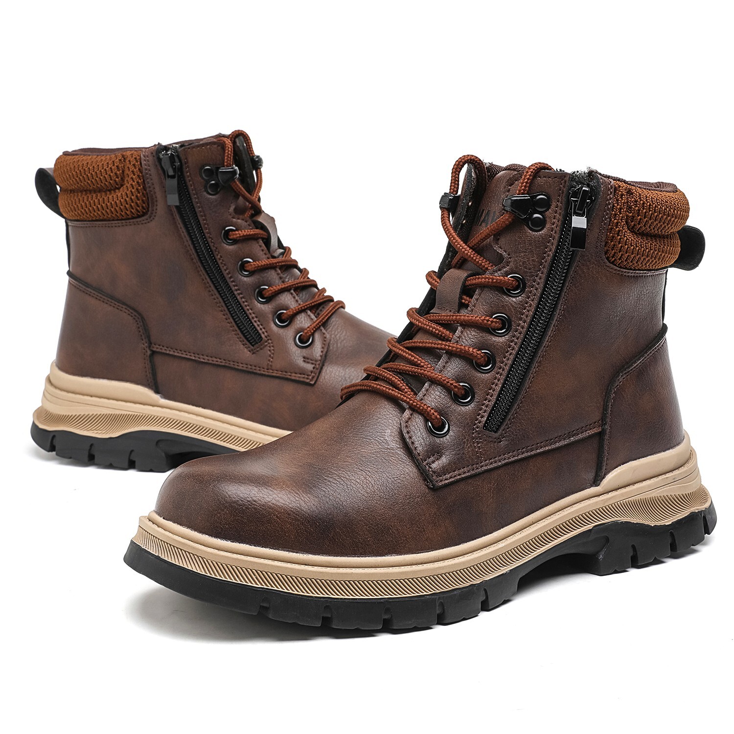 Indestructible Mens Work Boots Steel Toe Safety Shoes Waterproof Slip Resistant