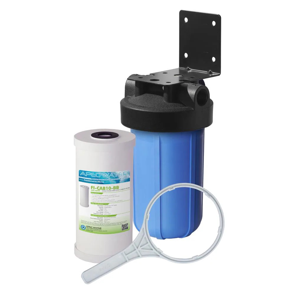 APEC Water Big Blue 10-in Carbon Whole House Water Filtration System Sing|121533