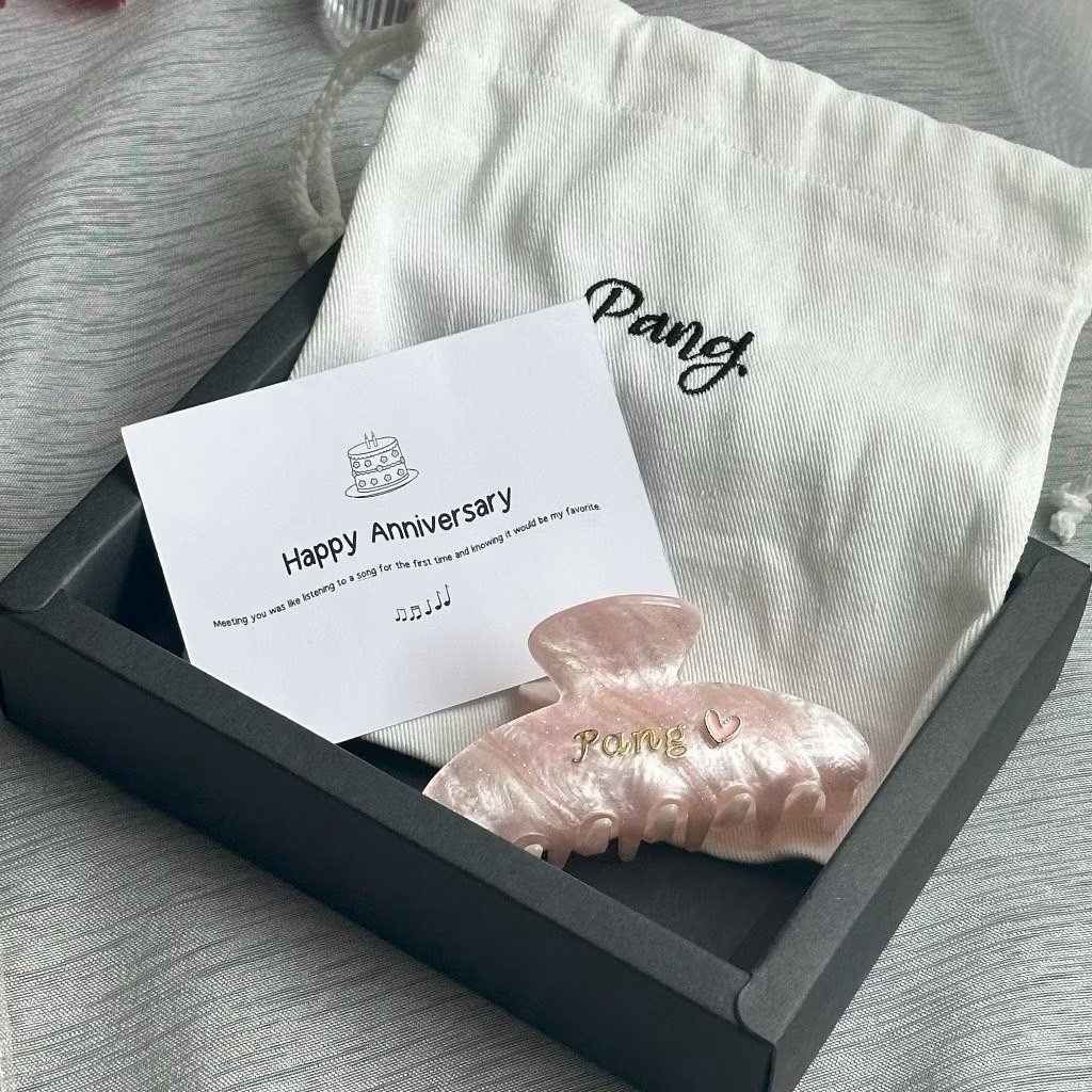 Personalized Hair Claw Clip Custom Name Acetate Hair Clip Gift for Women