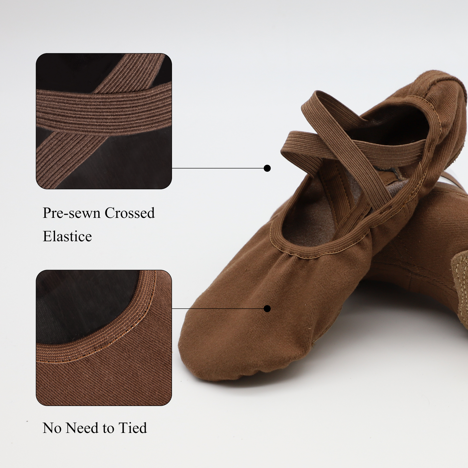 Women and Girls’ Ballet Shoes Gymnastics Yoga Dance Slipper Split-Sole