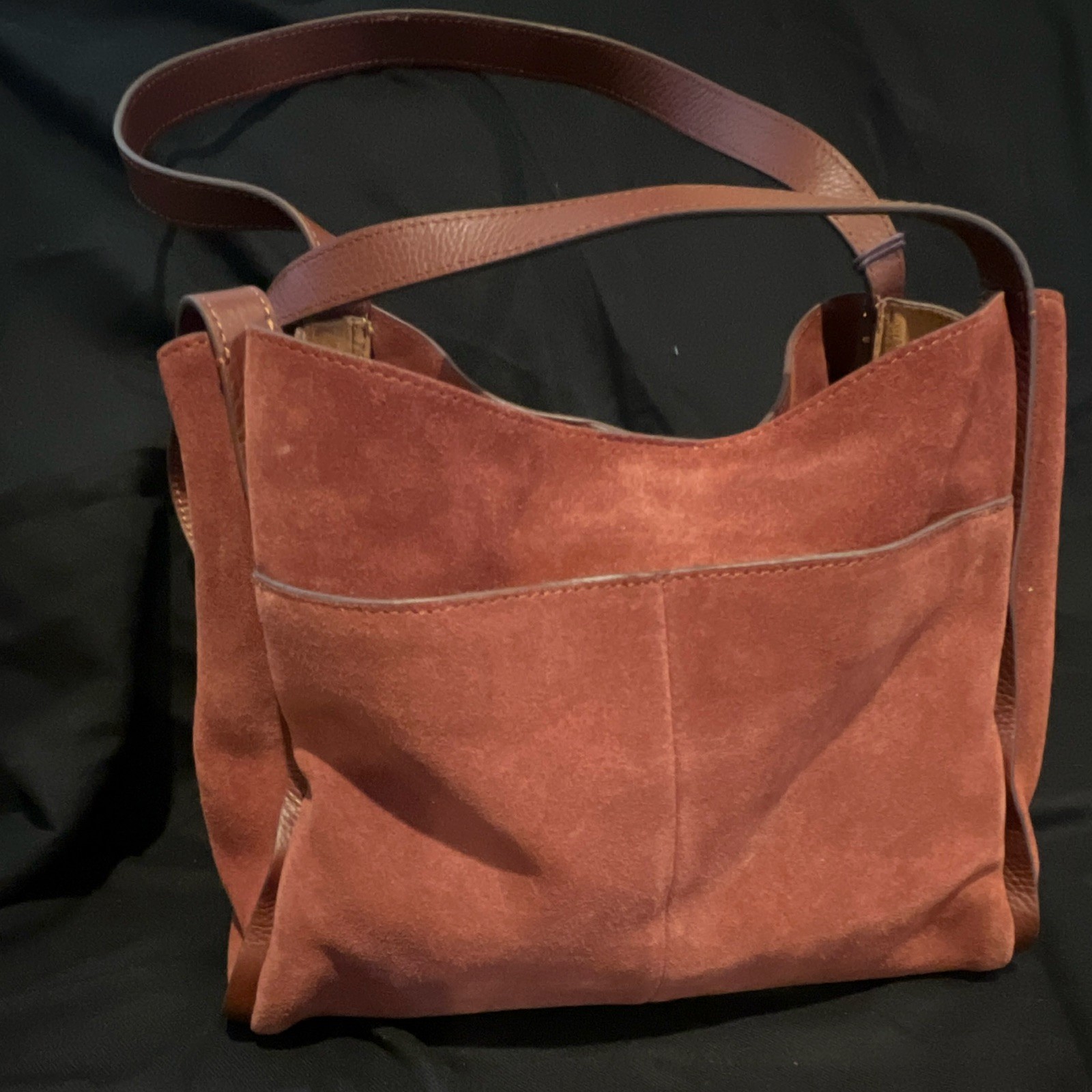 NWT American Leather Co. Auburn Triple Entry Tote Purse