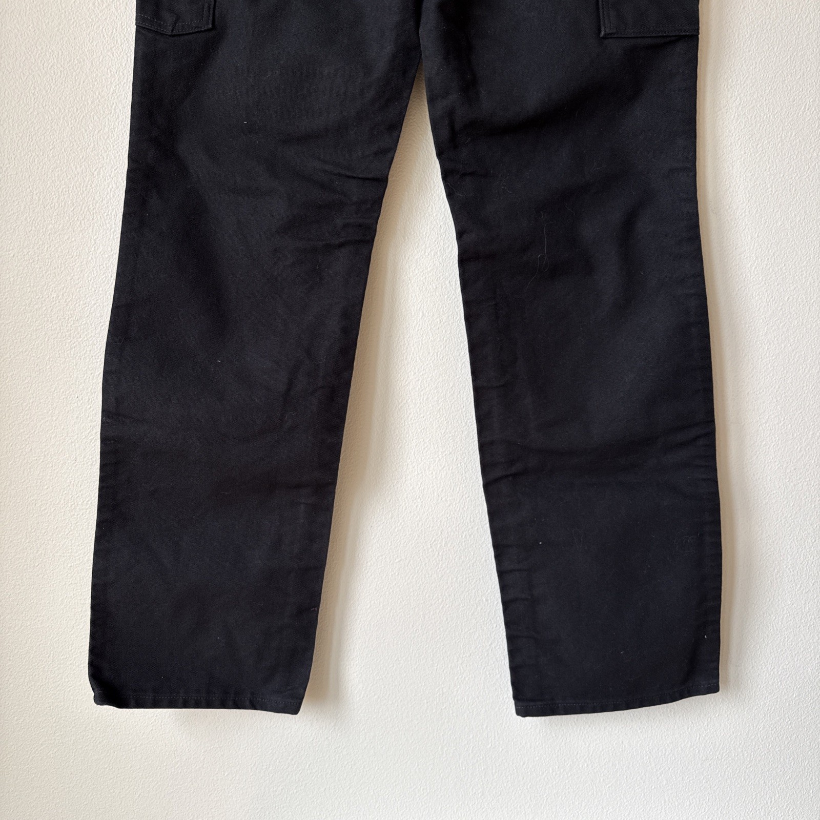 UNION MADE USA Carhartt B01 BLK Loose Fit Double Knee Duck Jean 30X34 Work Crisp