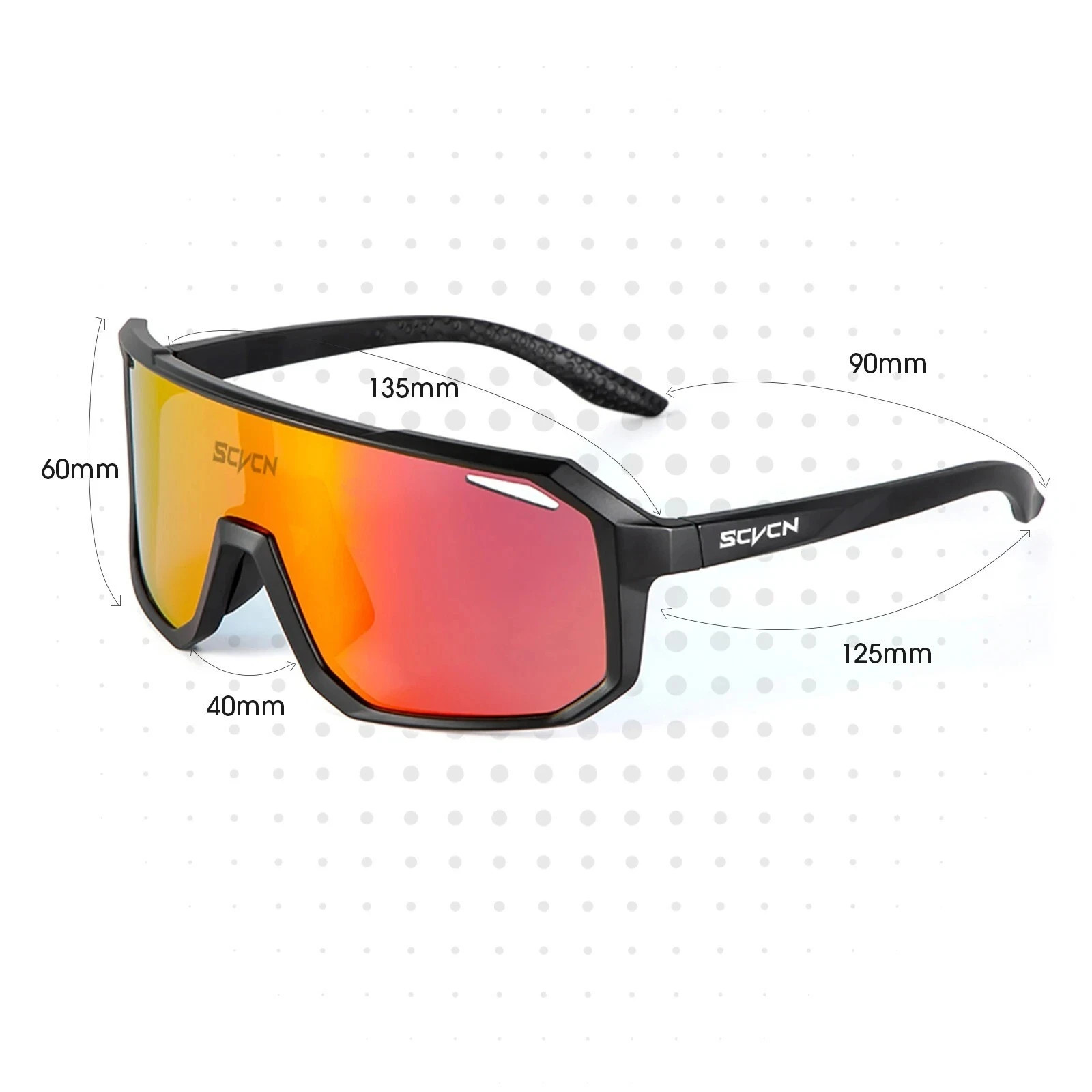 Cycling Sports Sunglasses UV400 MTB Bicycle Riding Outdoor Wrap Glasses Unisex