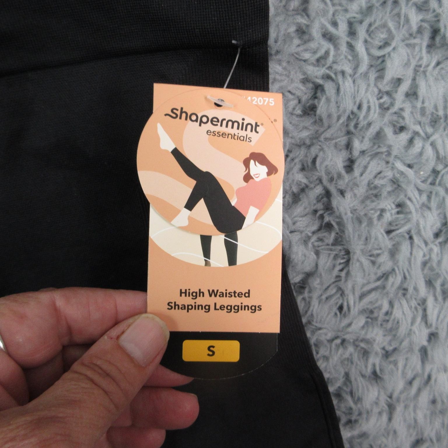 Shapermint Essentials Leggings Womens S Black Ankle High Rise Shaping 23×24* NWT