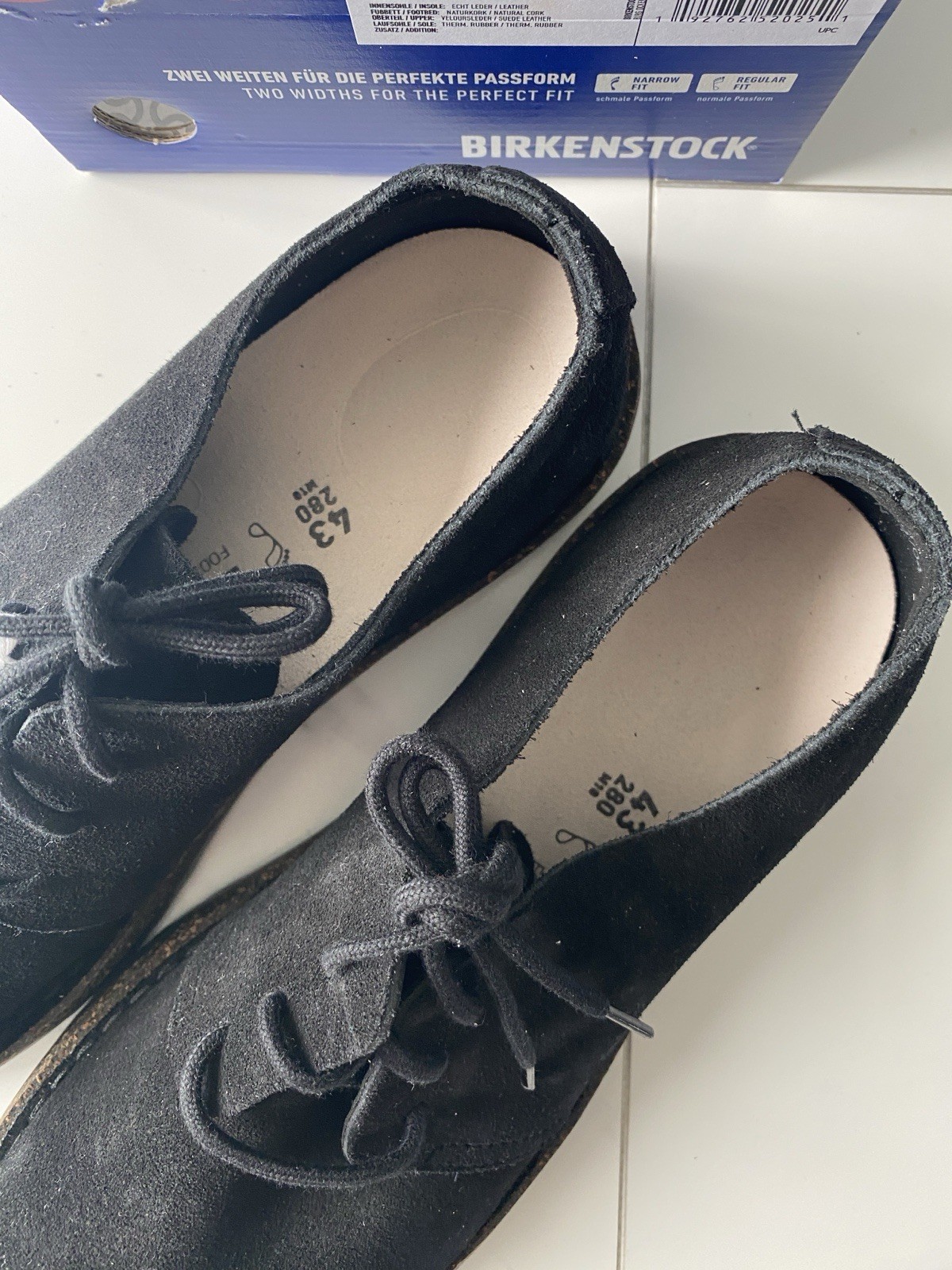 Birkenstock Uppsala Low Suede Black Men’s Size 43 US 10 Regular Fit 1029697 NEW