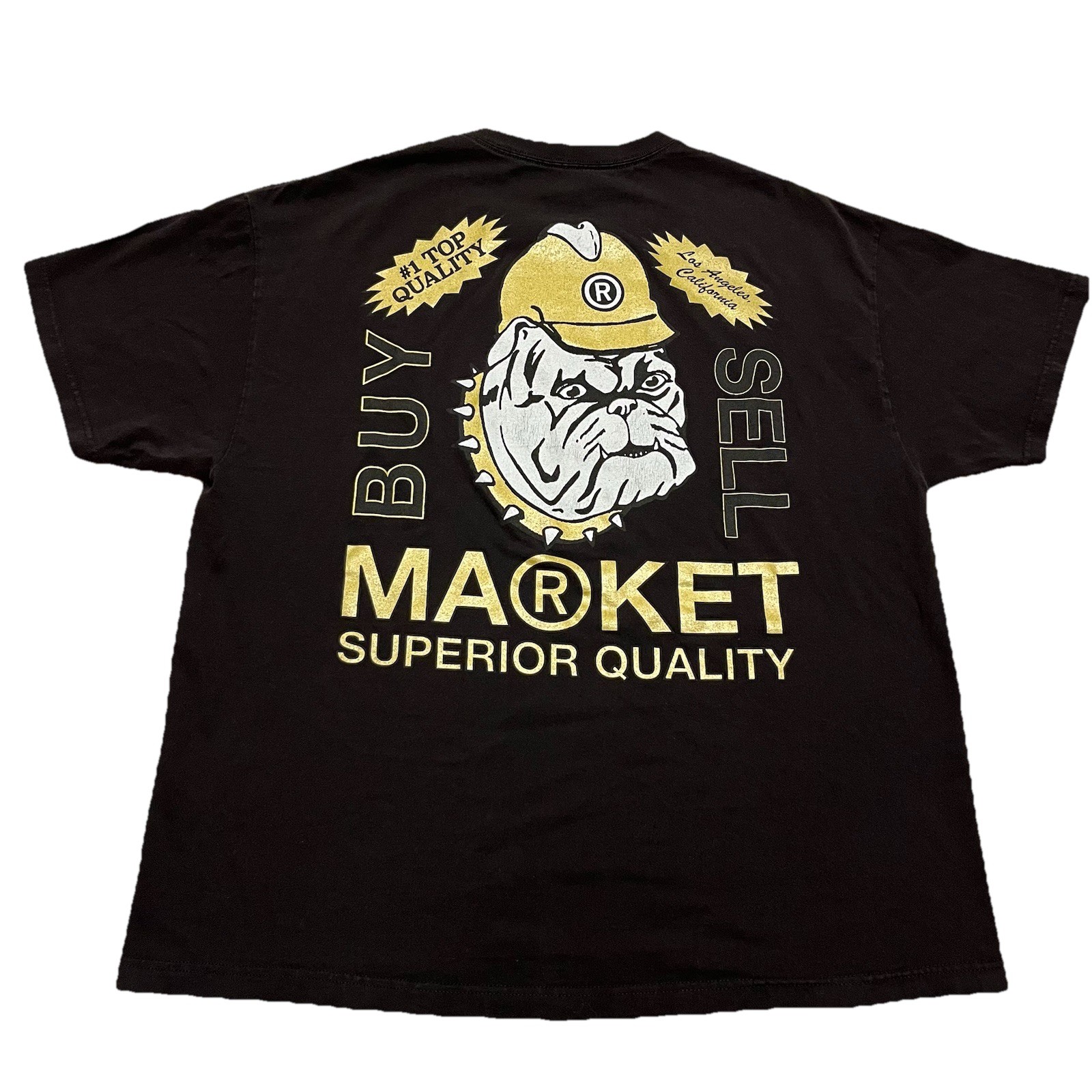 Market Superior Quality Bulldog T-Shirt 2XL USA Made Streetwear