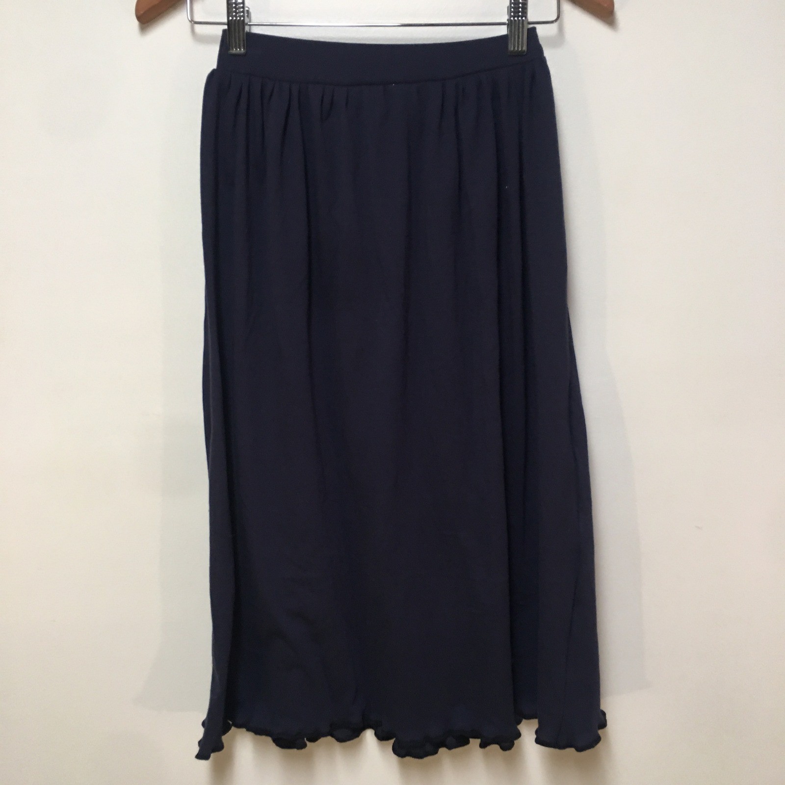 Skirt Girls 10/12 Maxi Navy Blue 100% Cotton Jersey Mom and Pop’s Kids Straight