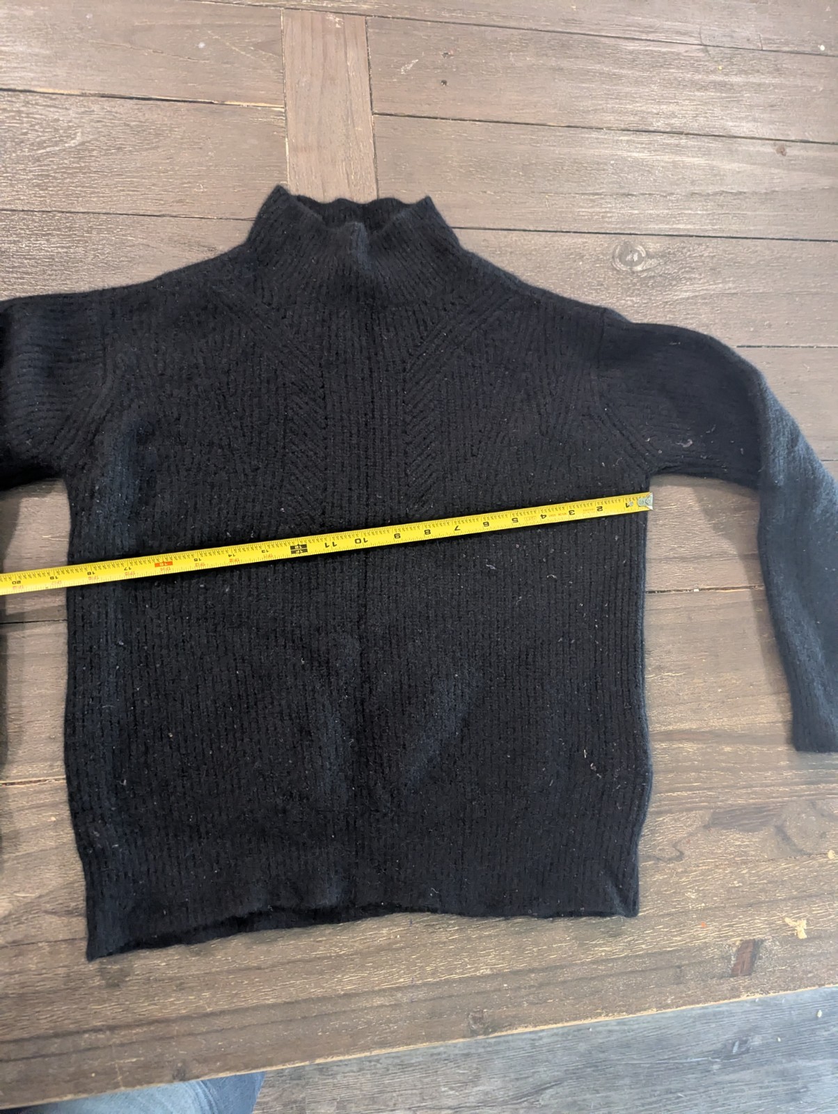 Charter Club Black Cashmere Sweater Womens S Small 100% Cashmere Long Sleeve Top