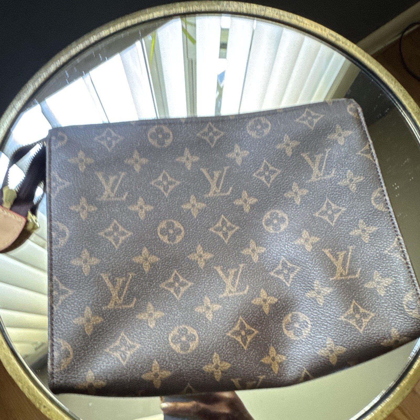 Louis Vuitton Toiletry Monogram Pouch 26 Brown Canvas