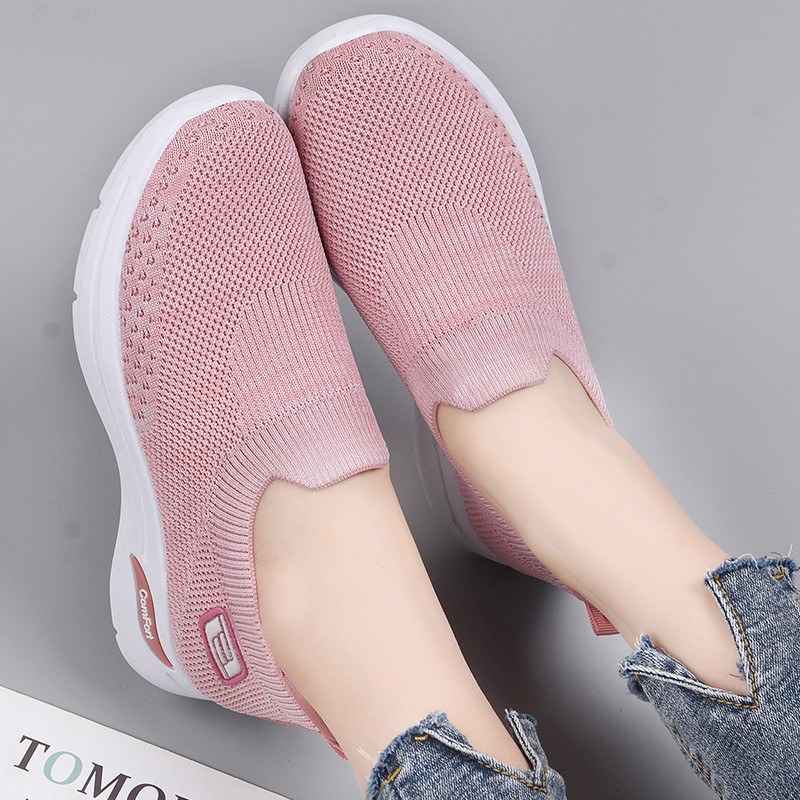 Women Orthopedic Sneakers with Cushion Slip On Walking Gym Comfy Fashion Shoes