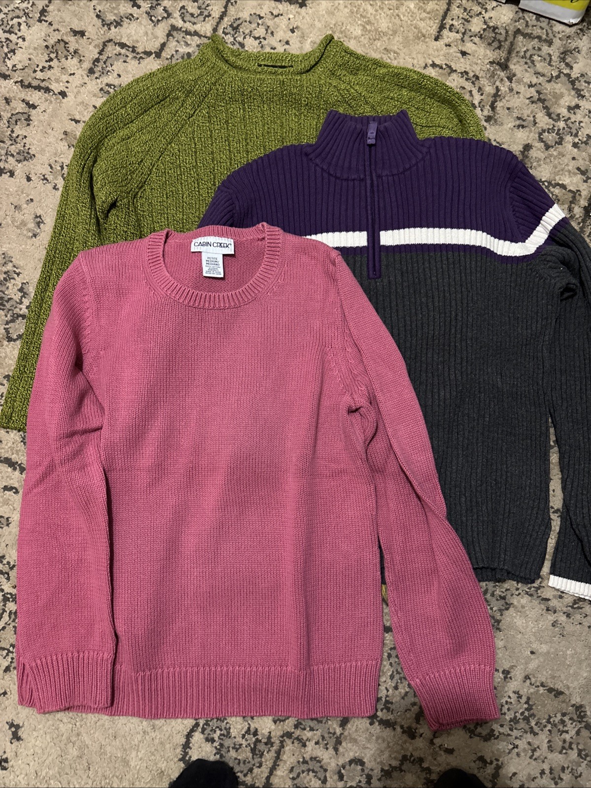 Lot Of 3 Women’s Sweaters Multiple Sizes Multiple Manufacturers