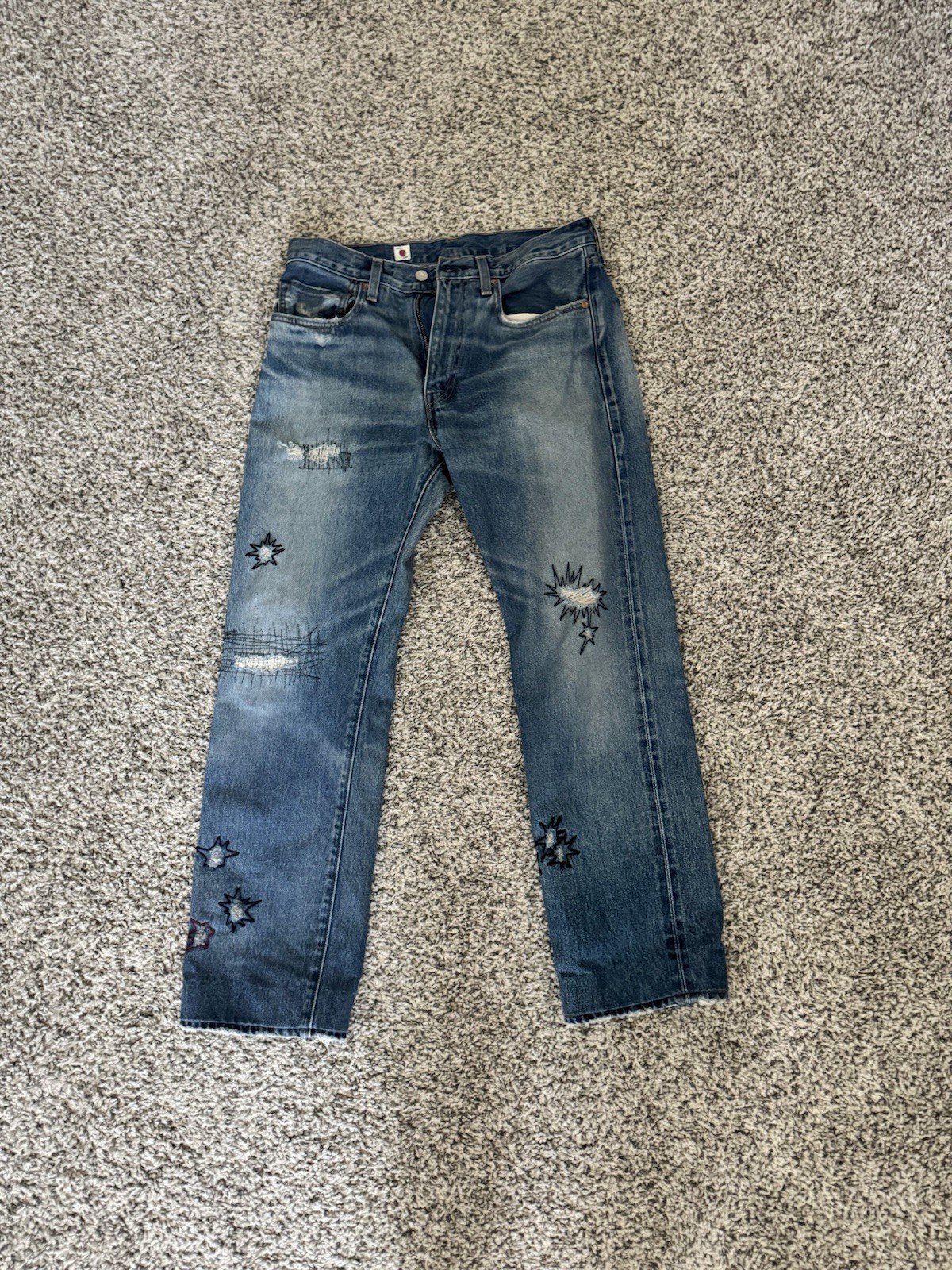 Levi’s Men Selvedge Jeans/MADE IN JAPAN 505™ REGULAR FIT MEN’S JEANS