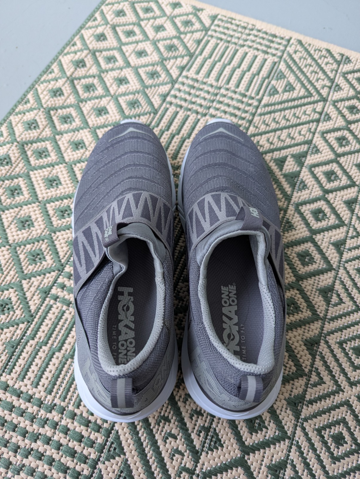 Hoka Shoes Women’s 9.5 Grey Hupana Slip on Sneakers 1094002
