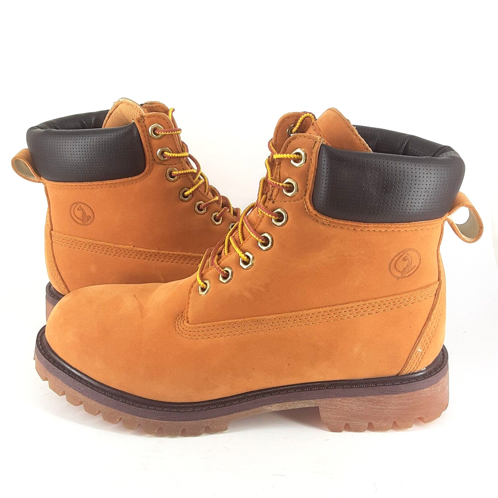 Vintage Baby Phat Nubuck Wheat Synthetic Leather Construction Boots 9 RARE NWOB
