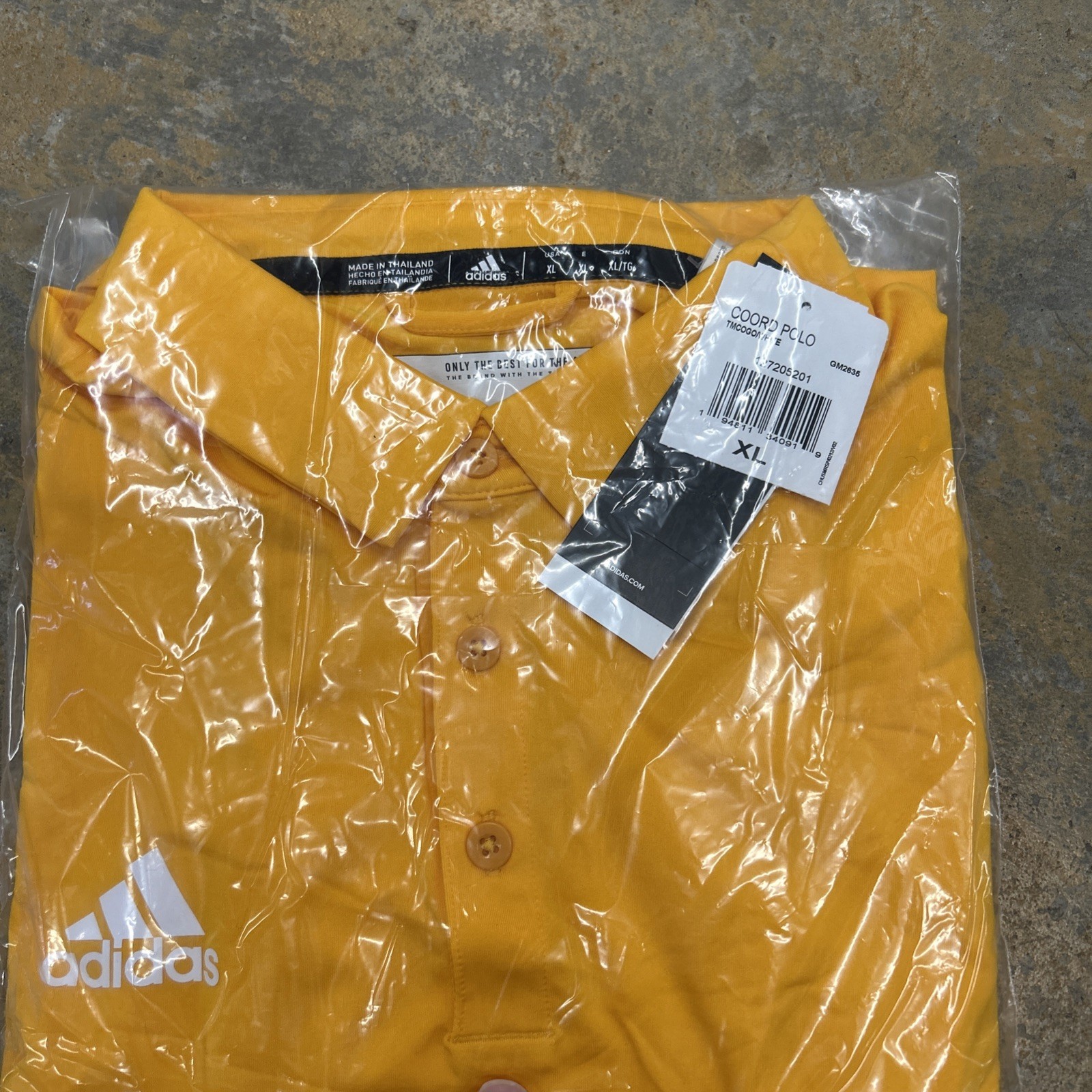 Adidas Primegreen Coord Polo GM2635 Gold Men’s Size XL NWT