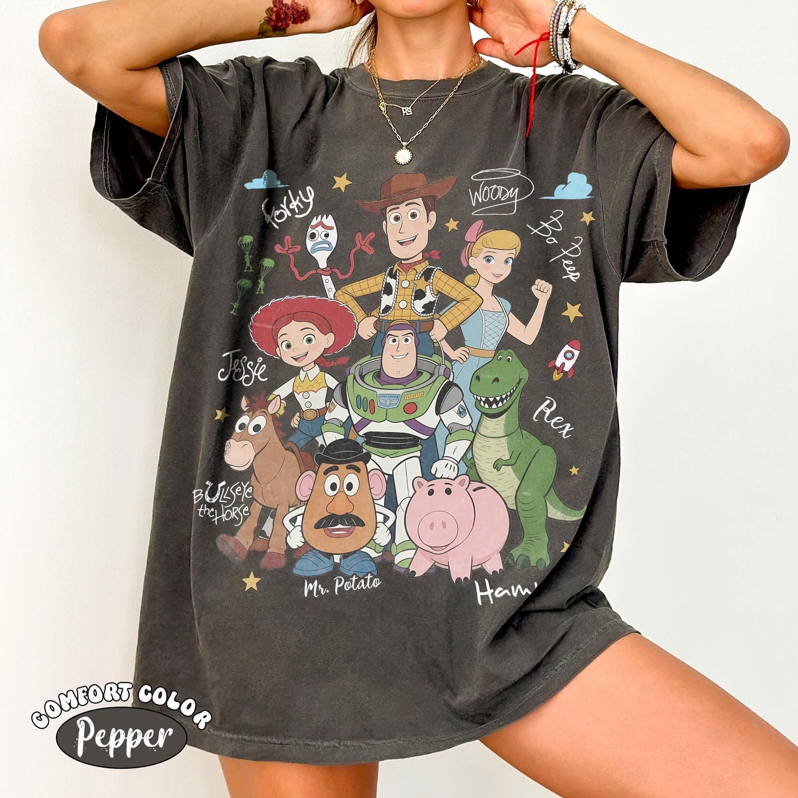 Retro Toy-Inspired Signature Graphic T-Shirt Family Vacation Tee