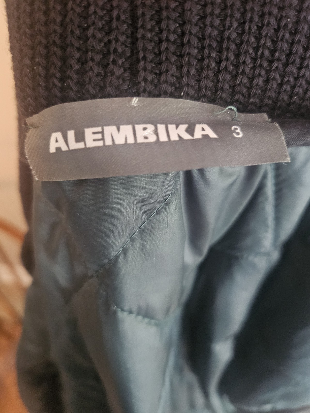 Alembika Women’s Large Quilted Long Green Puffer Jacket