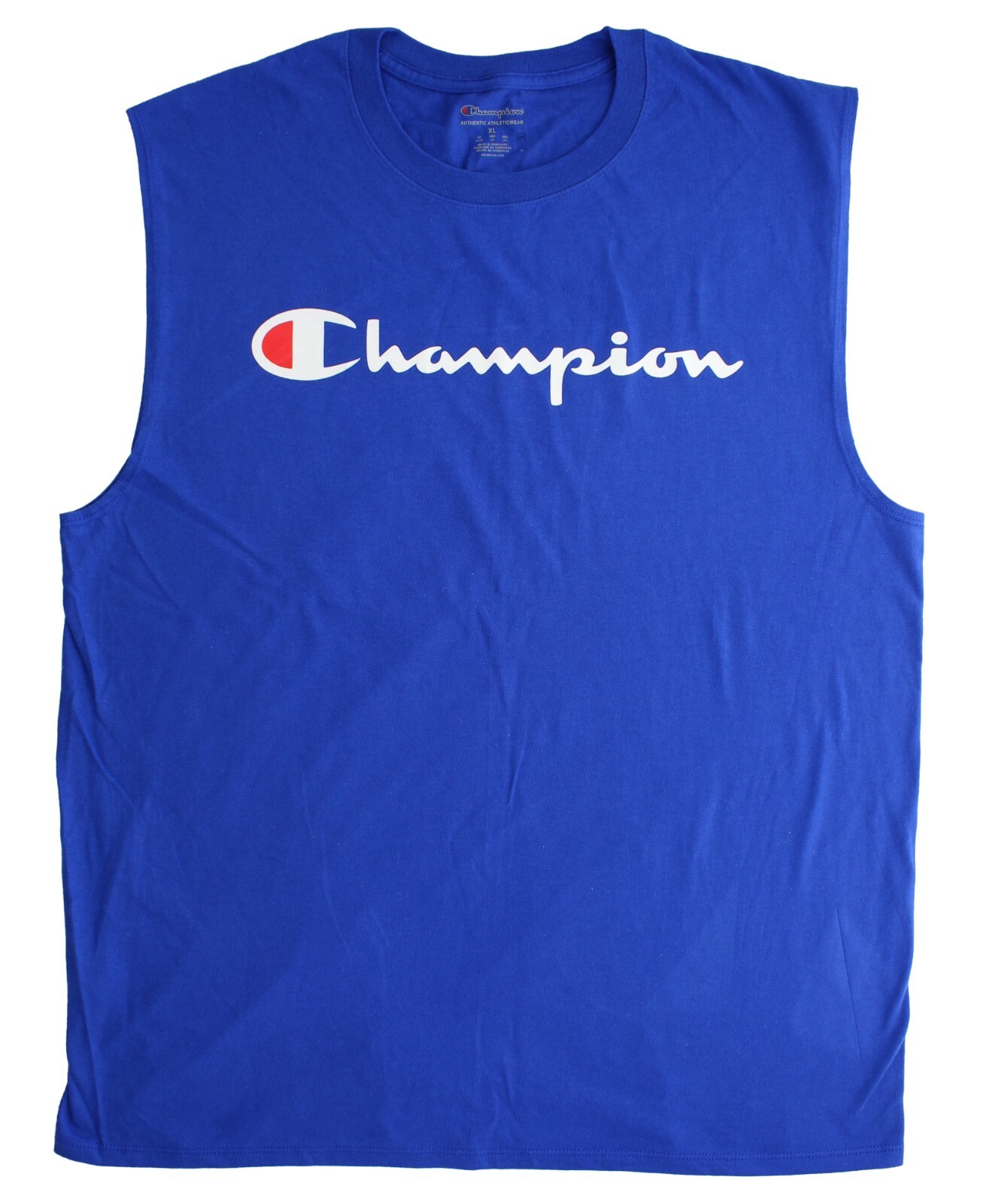 Champion Men’s Muscle Tee Shirt Athletic Classic Jersey T-Shirt Script Logo