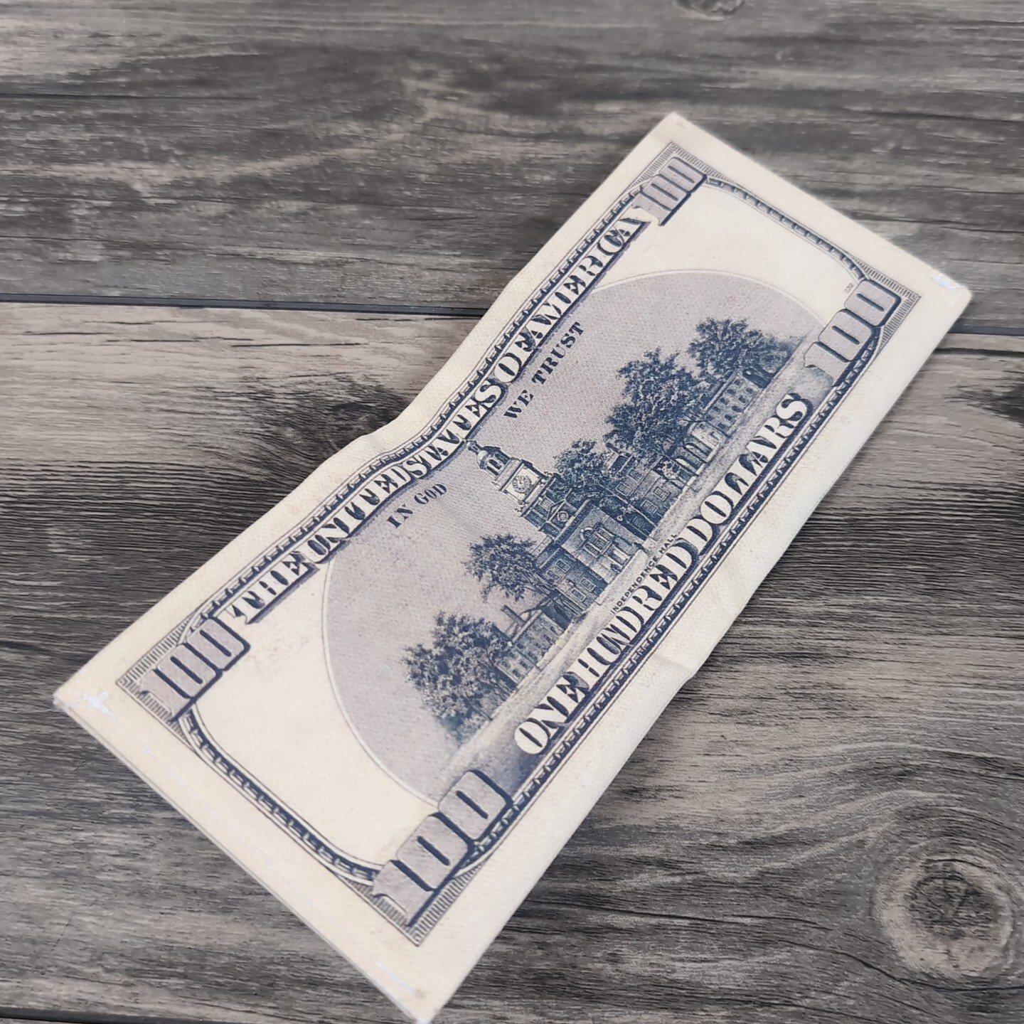 USA $100 One Hundred Dollar Print Men’s Leather Bifold Novelty Wallet