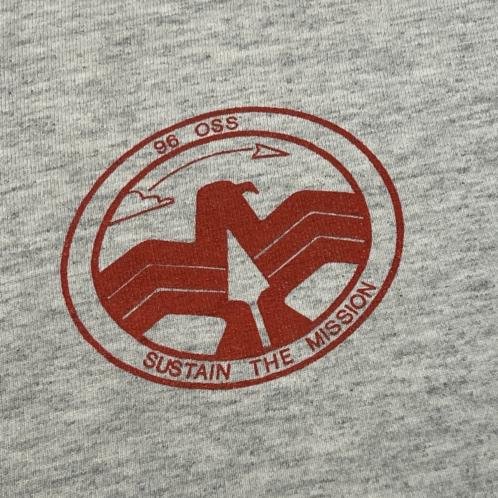 Vintage 90s USAF Ringer T Shirt XL 96th OSS Single Stitch Anvil Military Graphic
