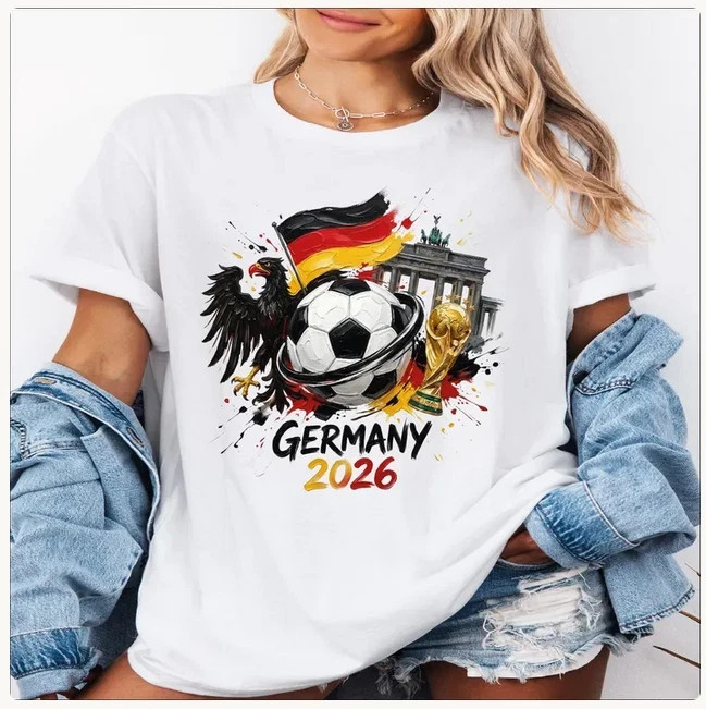Germany 2026 Shirt, World Cup Soccer Tee, German Flag Football T-Shirt,FIFA 2026