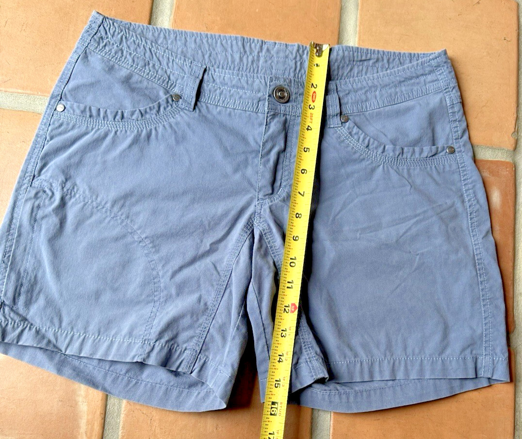 Kuhl Hiking Shorts Blue Size 8 Outdoor Camping Style #6078 Born in the Mountains
