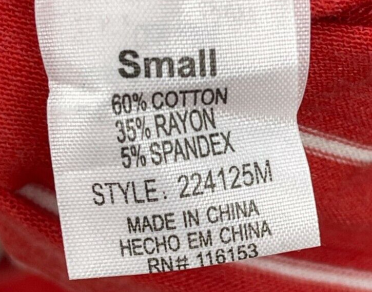 Thyme and Honey Top Womens Small Red Stripe Sleeveless Asymmetric Hem Side Tie