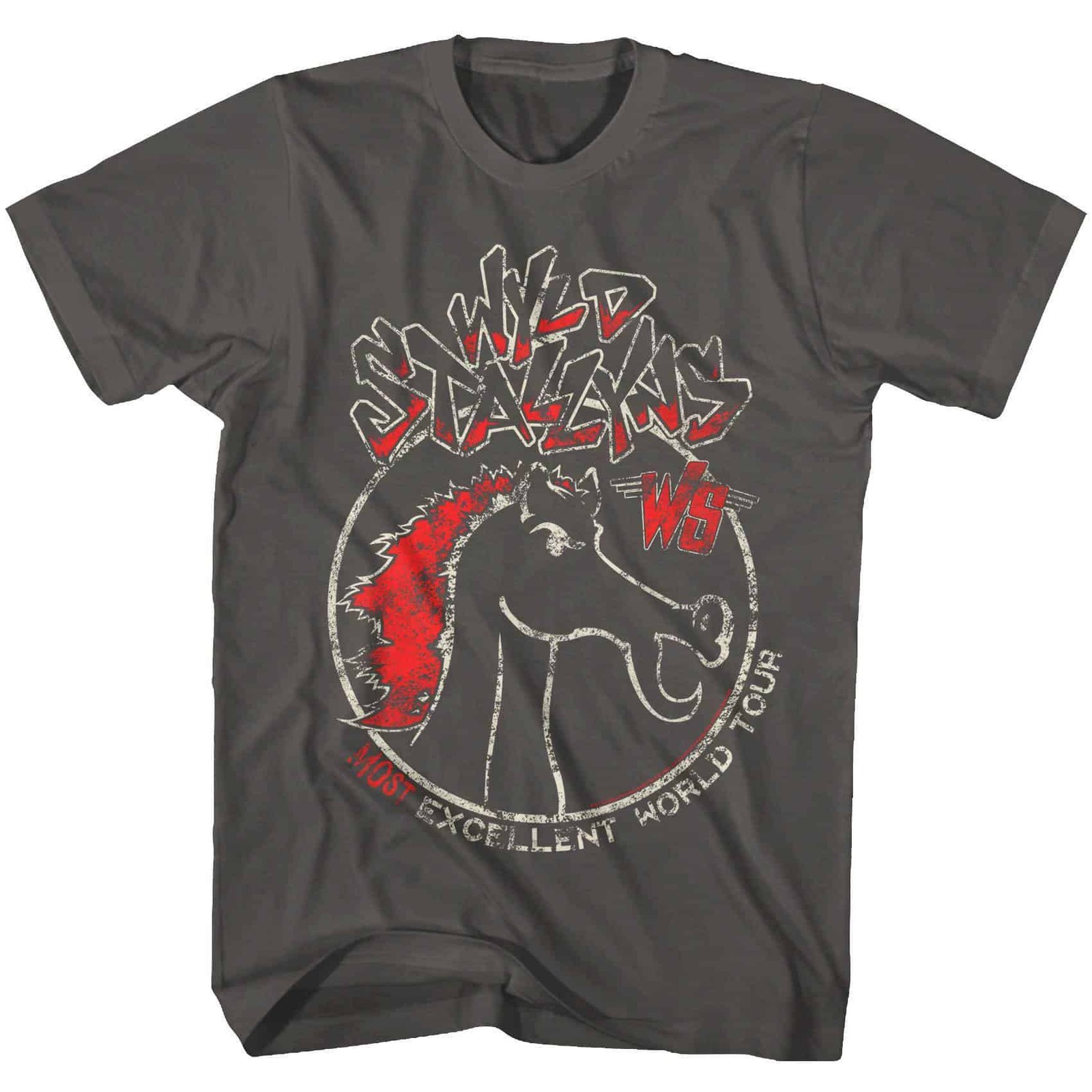 Bill & Ted Wyld Stallyns Most Excellent World Tour 1989 Men’s T Shirt Rock Merch