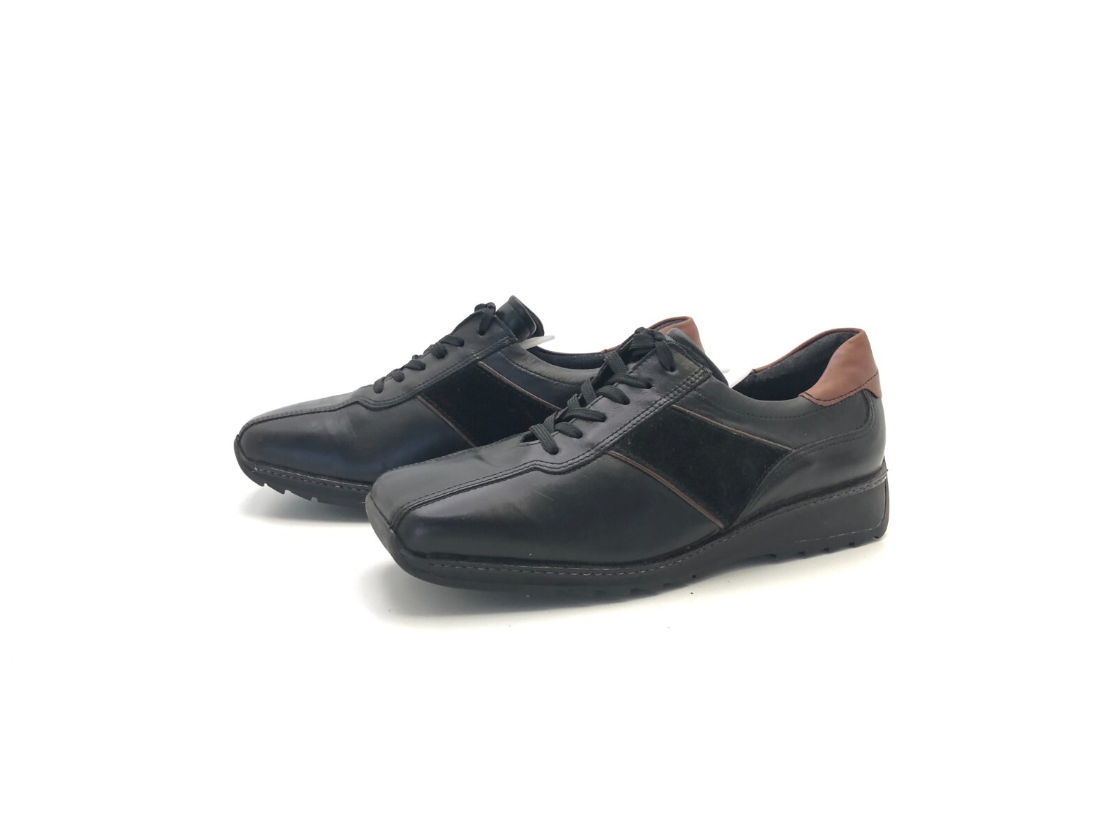 Theresia M. ladies loafers lace up loafers comfort black size 38.5 (UK 5.5)