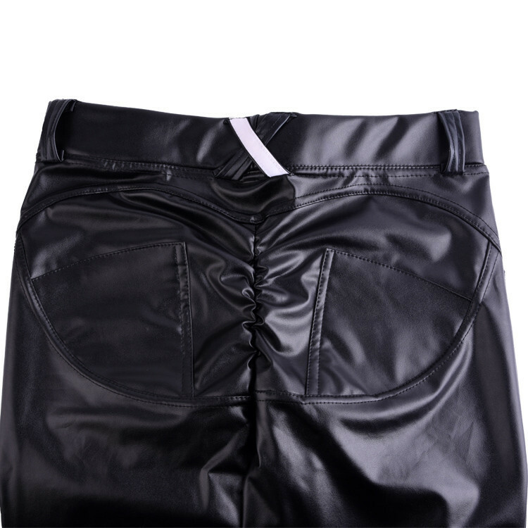 ON SALE!! Women Faux PU Leather Leggings Butt Lift Skinny Pants Trousers Stretch