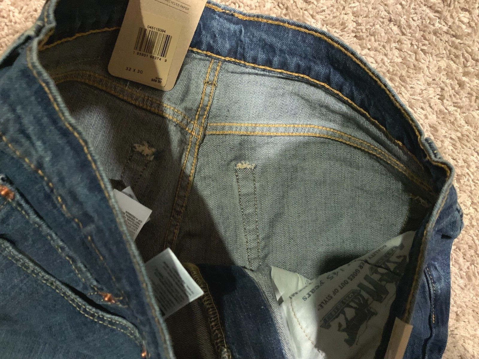 Levi’s 511 Slim Fit Jeans WStretch Blue Men’s Sizes NWT MSRP$69.50 511-5394