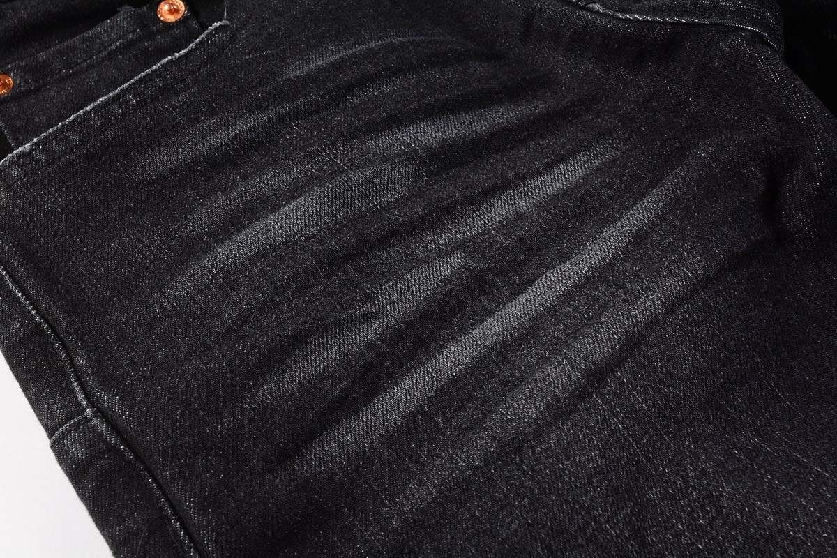2026 New purple brand men’s personality Fashion Slim Fit Jeans