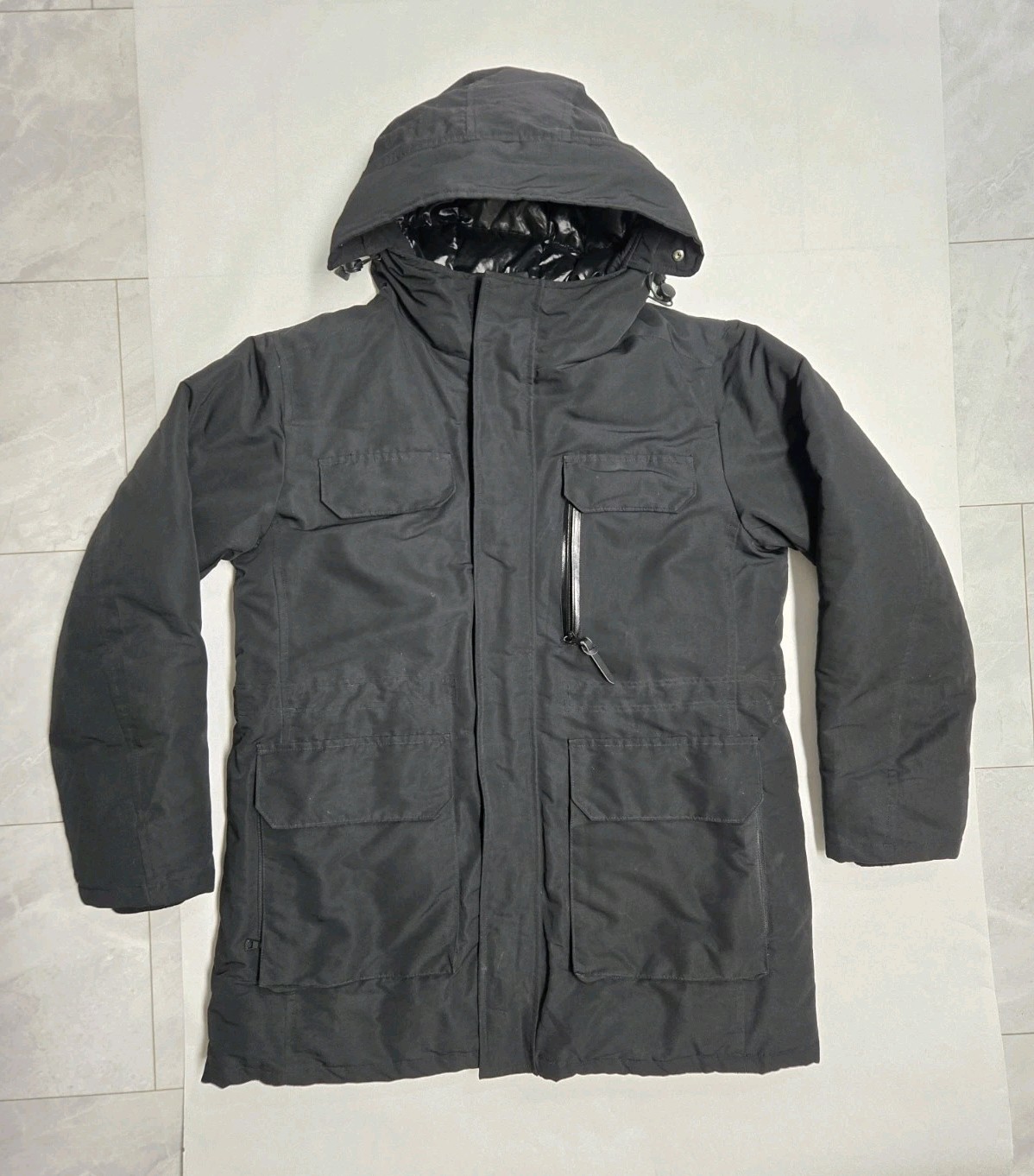 Uniqlo Hybrid Parka Men’s Size Large Black Hooded