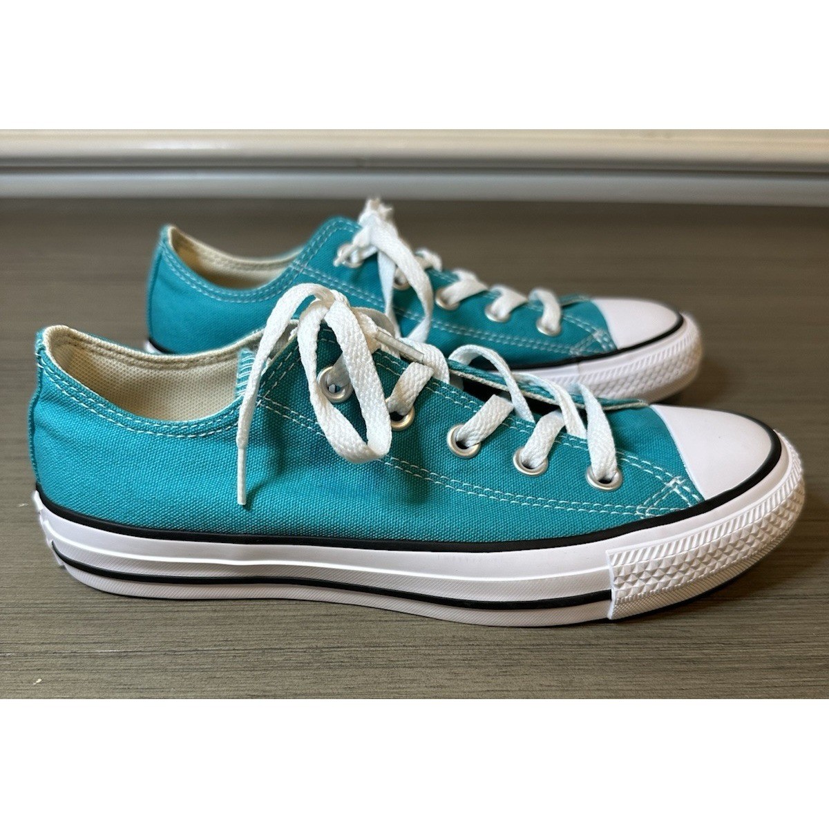Converse All Star Sneaker Low Top Shoe Teal Men 4 Women 6 Canvas NEW No Box