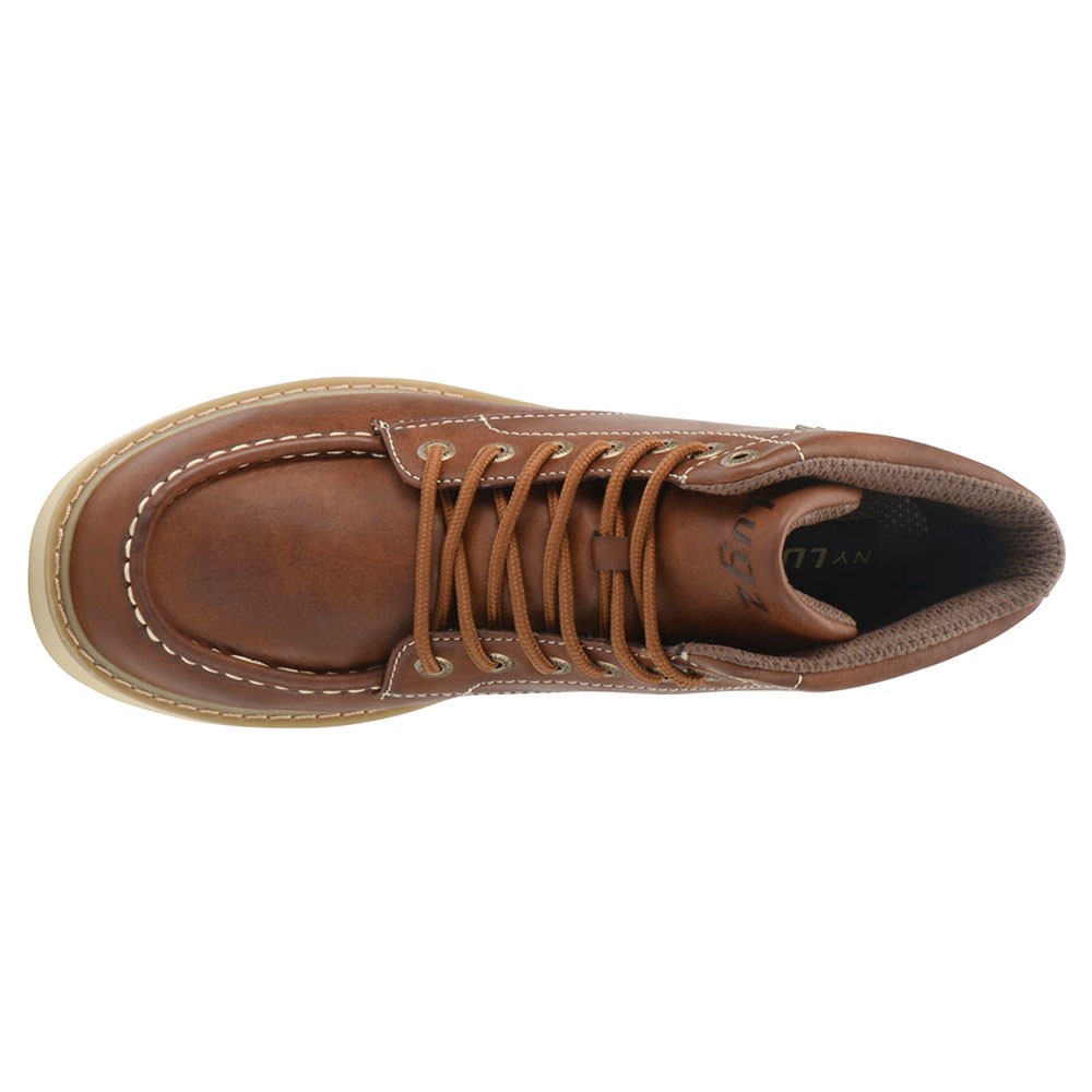 Lugz Cypress Round Toe Lace Up Mens Brown Casual Boots MCYPREGV-2013