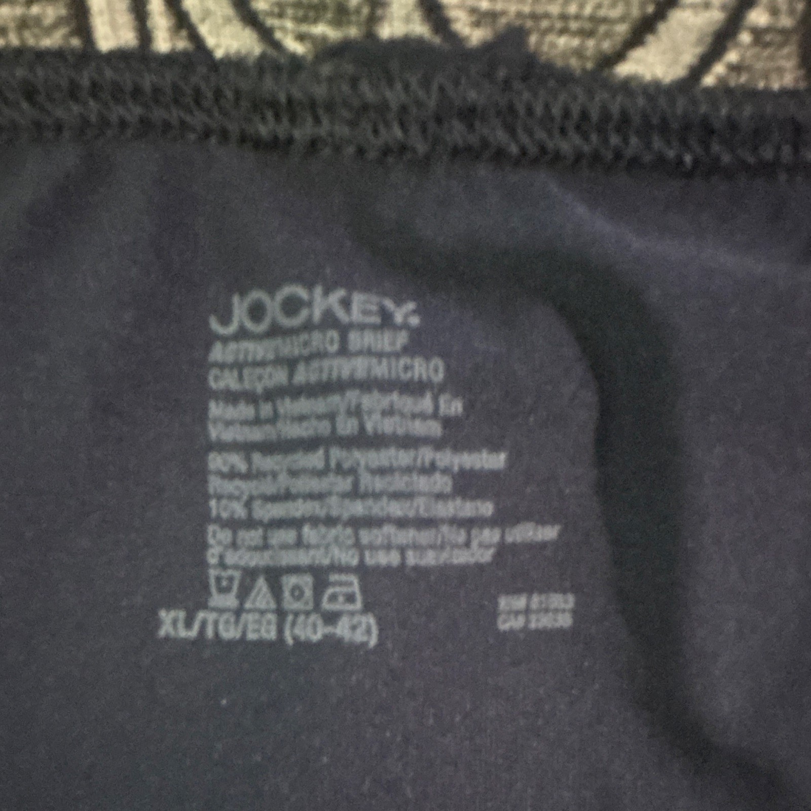 Jockey Active Micro Brief 3-Pack Microfiber Stretch Briefs XL Multicolor Logo