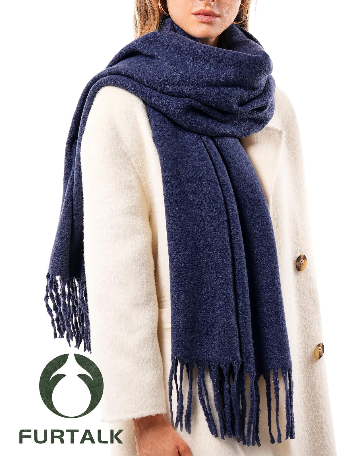 Scarf for Women Men Soft Warm Cashmere Feel Blanket Scarf Pashmina Shawl Wint…